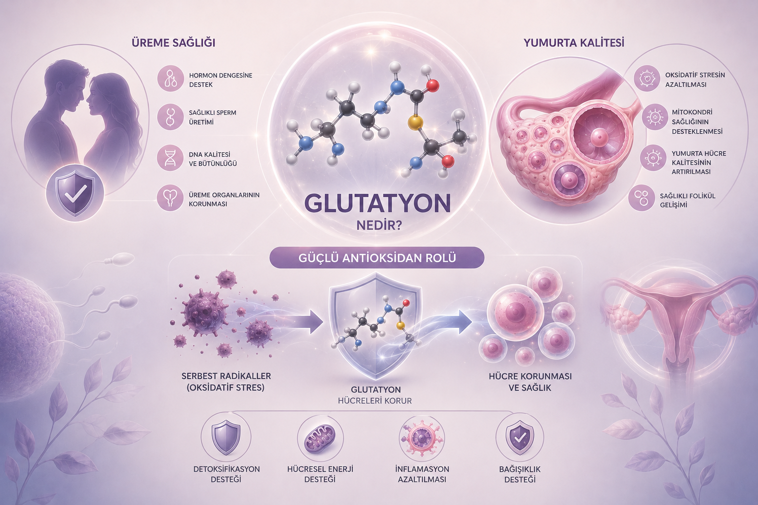 Glutatyon Nedir Üreme Sağlığı, Yumurta Kalitesi ve Antioksidan Rolü