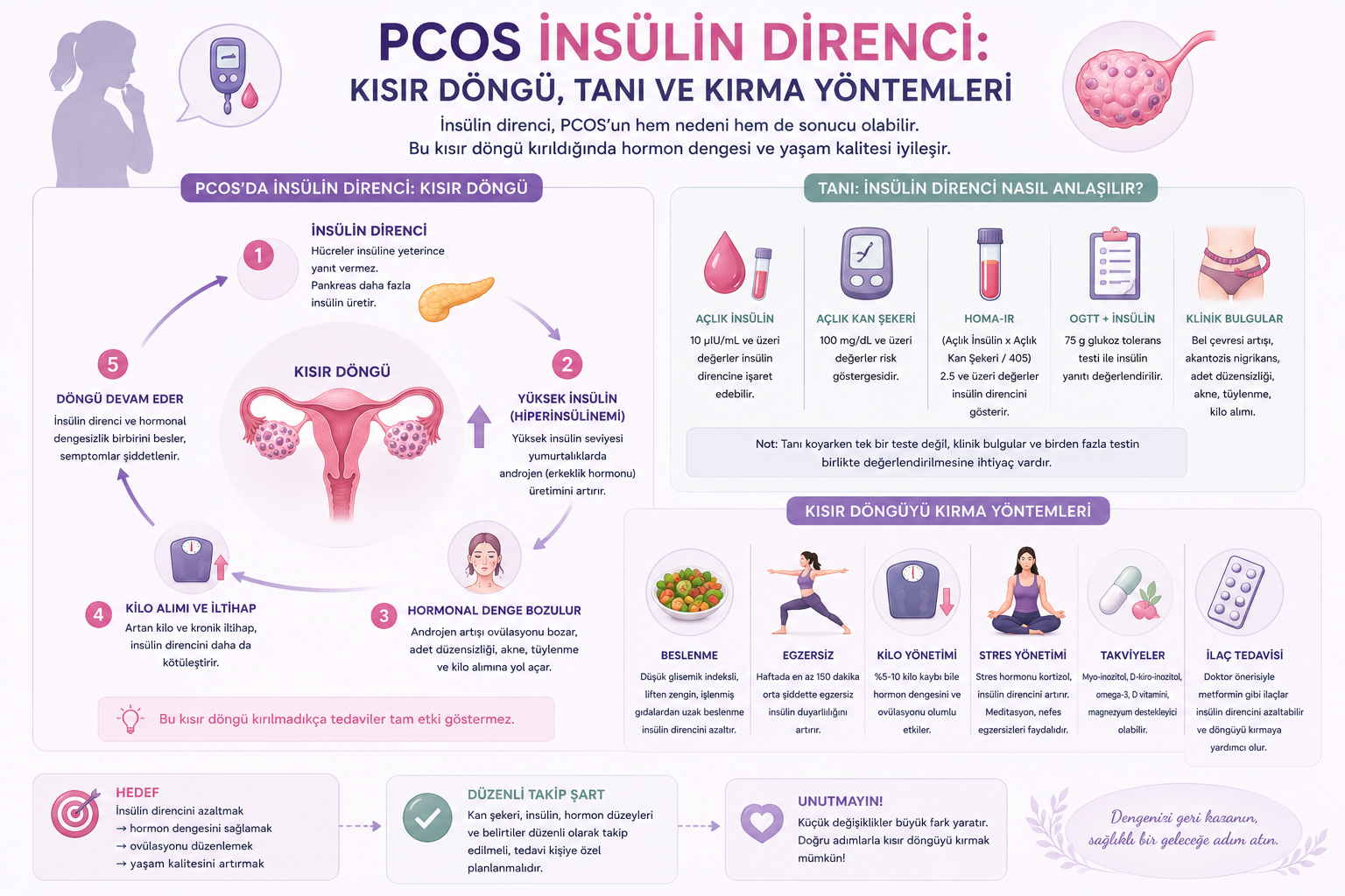 PCOS İnsülin Direnci: Kısır Döngü, Tanı ve Kırma Yöntemleri