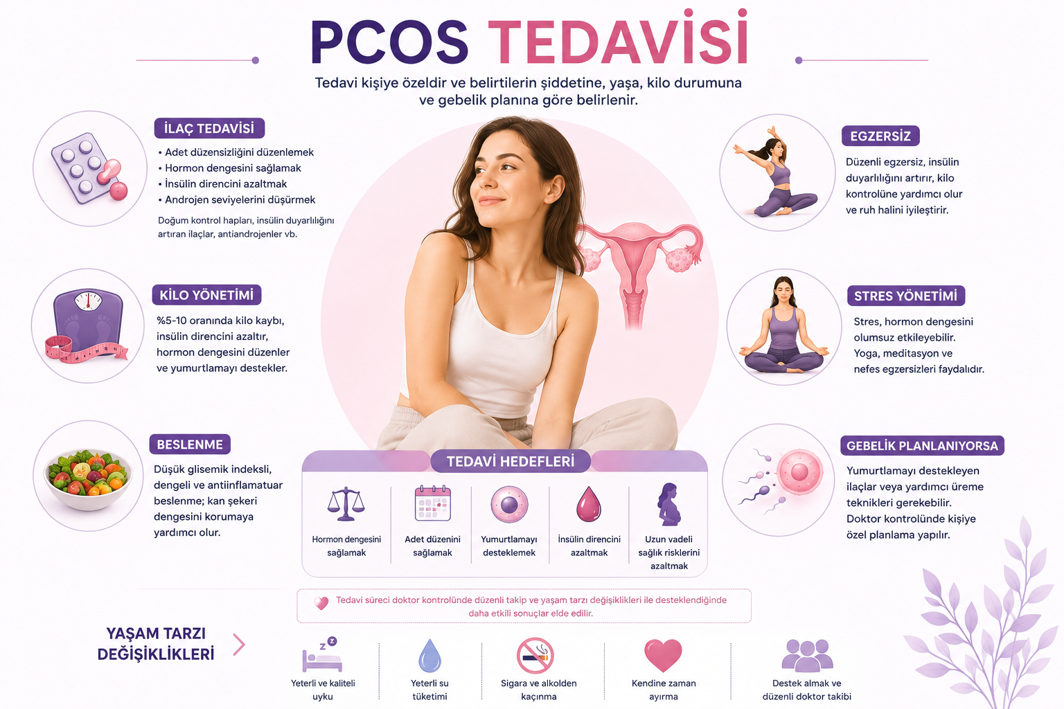 PCOS Tedavisi Nasıl Yapılır? Hedefe Göre 4 Temel Yaklaşım