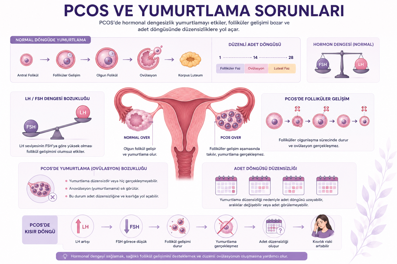 PCOS Yumurtlama Sorunları: Nedeni, Takibi ve Destek Yöntemleri
